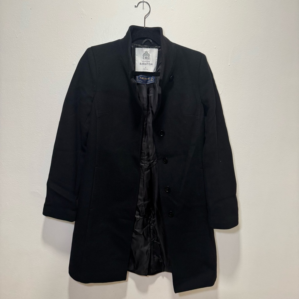 Aritzia Babaton Wool Cashmere Tailored Coat – Italian Milior Buttons – Size S - Picture 5 of 16